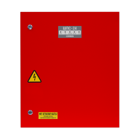 Шкаф для установки приборов системы "Орион" на DIN рейки ШПС-24 исп.12 красная дверь для систем безопасности