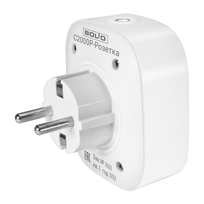 Розеточный модуль адресный радиоканальный С2000Р-Розетка для систем безопасности