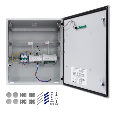 Шкаф с резервированным источником питания для монтажа средств пожарной автоматикиШПС-12 исп.22  для систем безопасности
