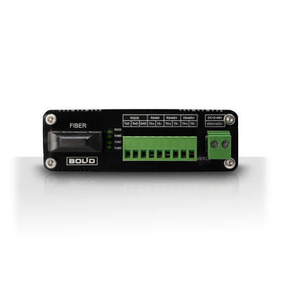 Преобразователь интерфейсов RS232/422/485 в оптику и обратно RS-FX-MM для систем безопасности