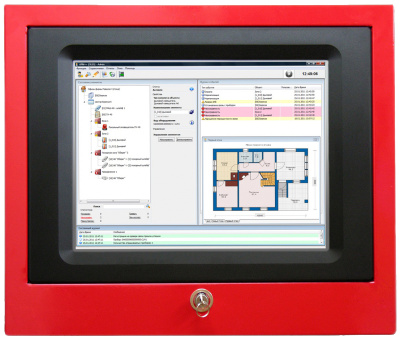 ВПУ-40-ПЦН выносная панель управления для систем адресной пожарной сигнализации Бирюза