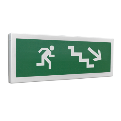 Оповещатель световой адресный С2000-ОСТ исп.10 с надписью "человек вправо вниз" для систем безопасности