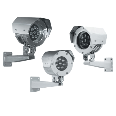 БЕРКУТ-ИКП-Ех-320-А/М/Н/ и БЕРКУТ-ИКП-П-320-А/М/Н ИК-прожекторы во взрывозащищенном и всепогодном исполнениях 