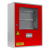 Шкаф для установки приборов системы "Орион" на DIN рейки ШПС-24 исп.11 красная дверь для систем безопасности