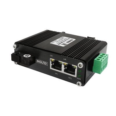 Преобразователь Ethernet 10/100 Мбит/с в оптику Ethernet-FX-SM40SB для систем безопасности
