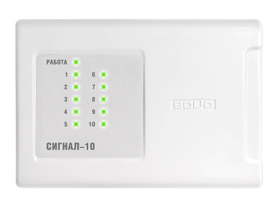 Блок приемно-контрольный охранно-пожарный "Сигнал-10" 2RS485 для систем безопасности