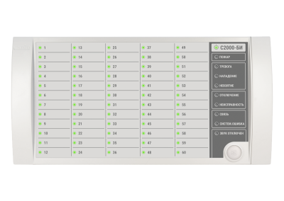 Блок индикации С2000-БИ 2RS485 для систем безопасности