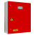 Шкаф для установки приборов системы "Орион" на DIN рейки ШПС-24 исп.12 красная дверь для систем безопасности